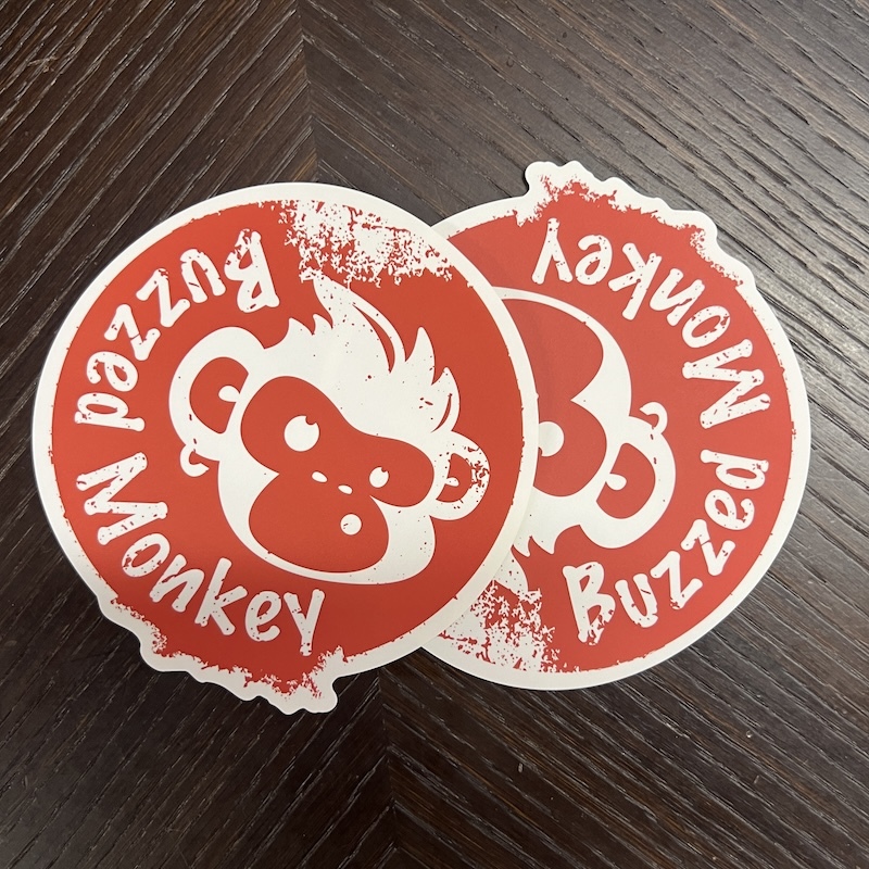 【Buzzed Monkey】Tシャツ +特典ステッカー付き！