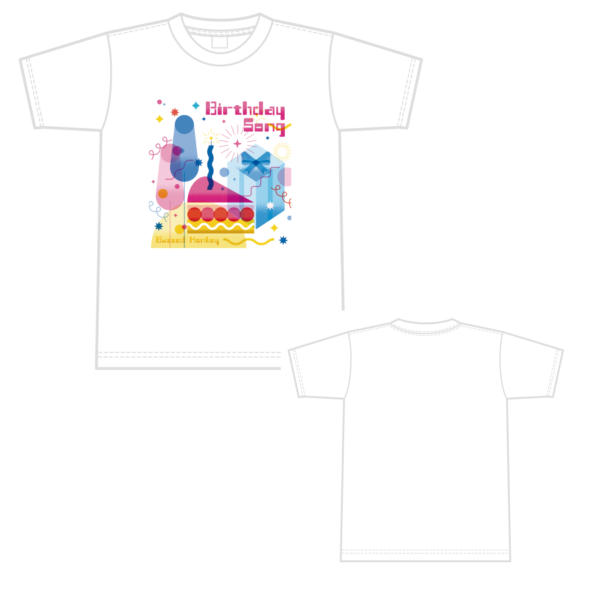 Buzzed Monkey「Birthday Song」Tシャツ