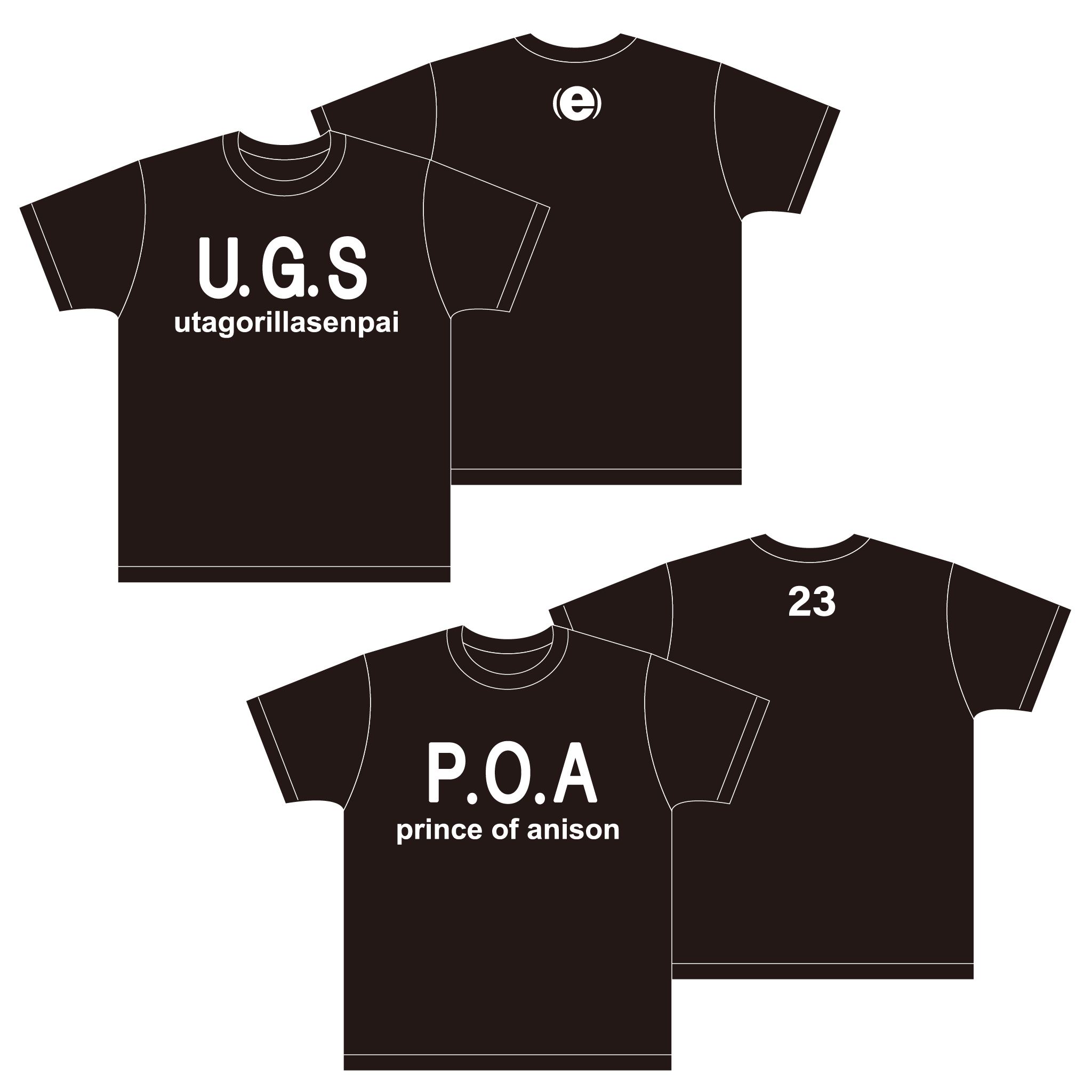 ドサ回りアコギ旅2026宮城編 Tシャツ (ENDOH&KAGEYAMA 2枚セット)